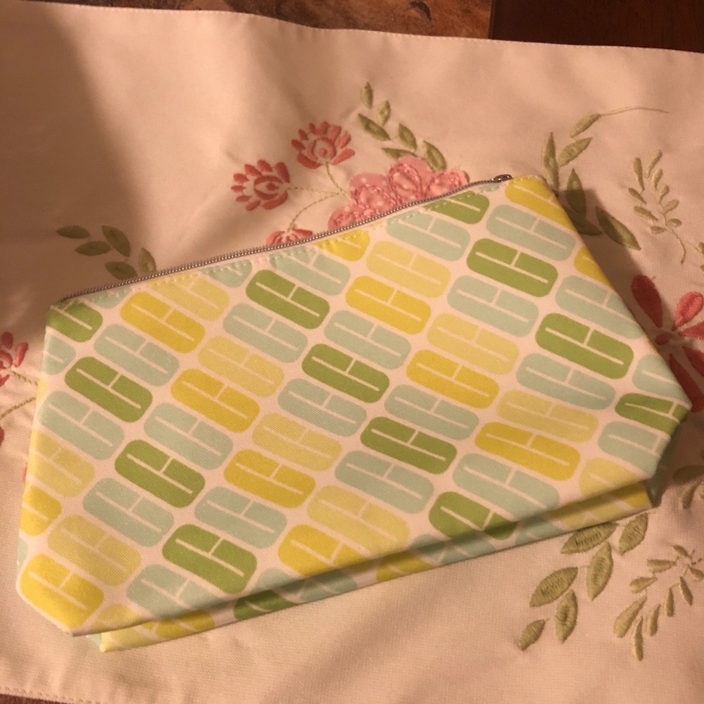 Clinique make up or toiletries bag